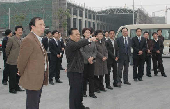 常州市市长王伟成一行来尊龙凯时集团督查特种及超高压电缆项目建设情形